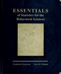 Image of Essentials Of Statistics For The Behavioral Sciences