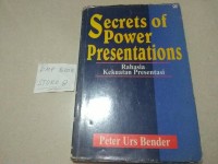 Image of Secrets of power Presentations : Rahasia kekuatan presentasi